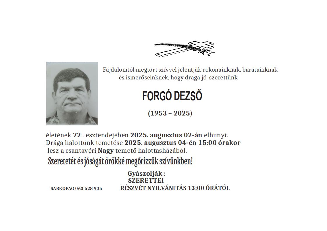 Forgo Dežo
