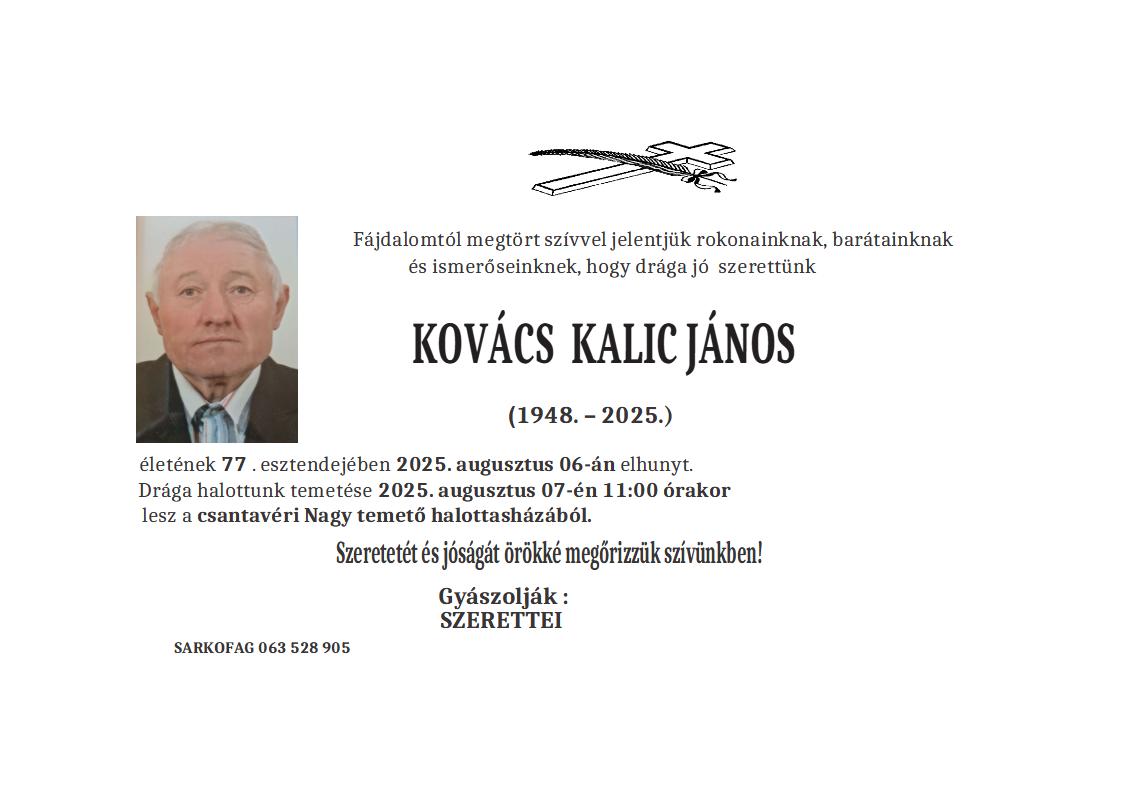 Janoš Kalić Kovač