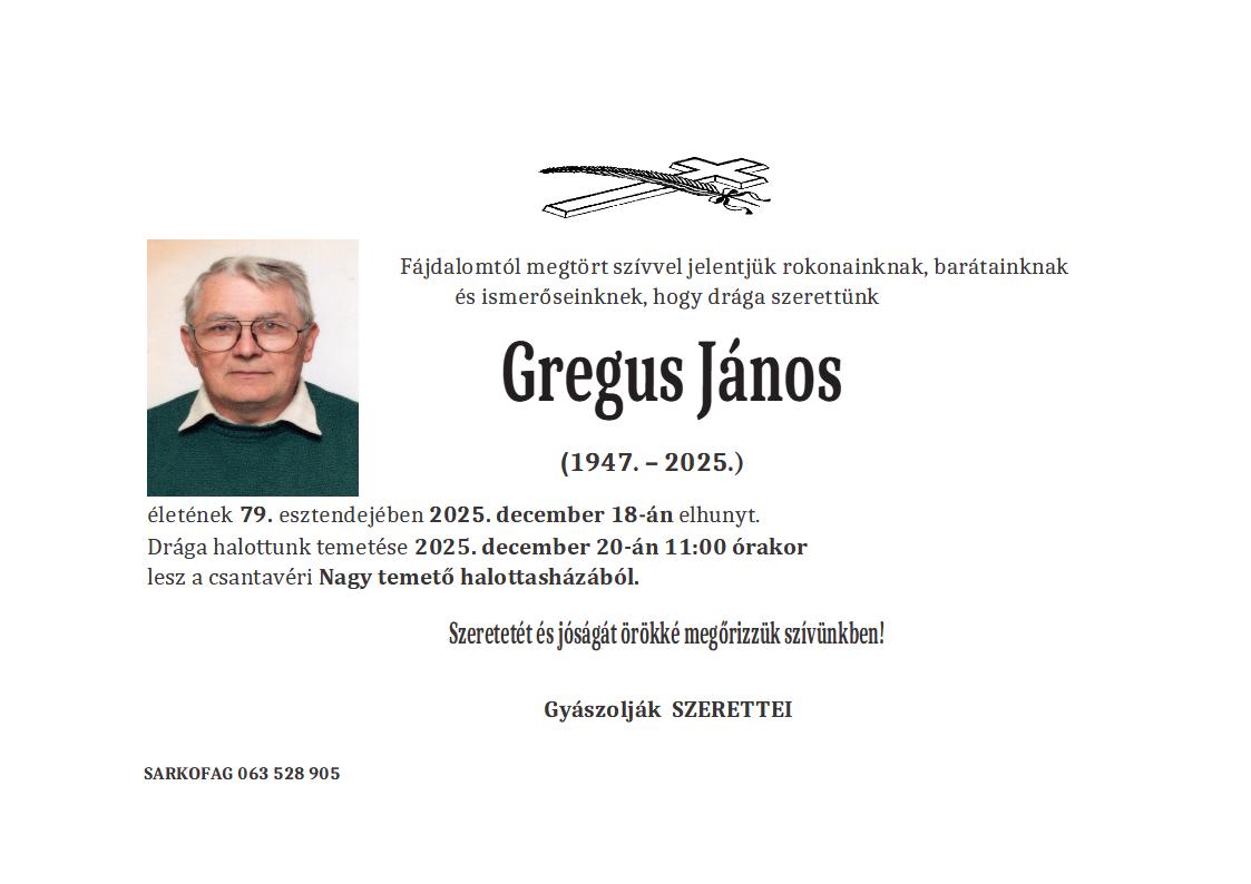 János Gregus
