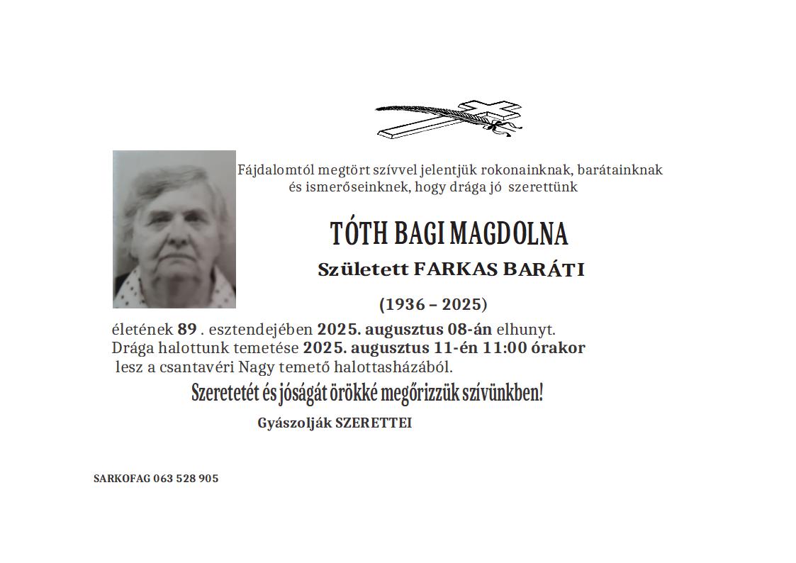 Magdolna Tot Bagi