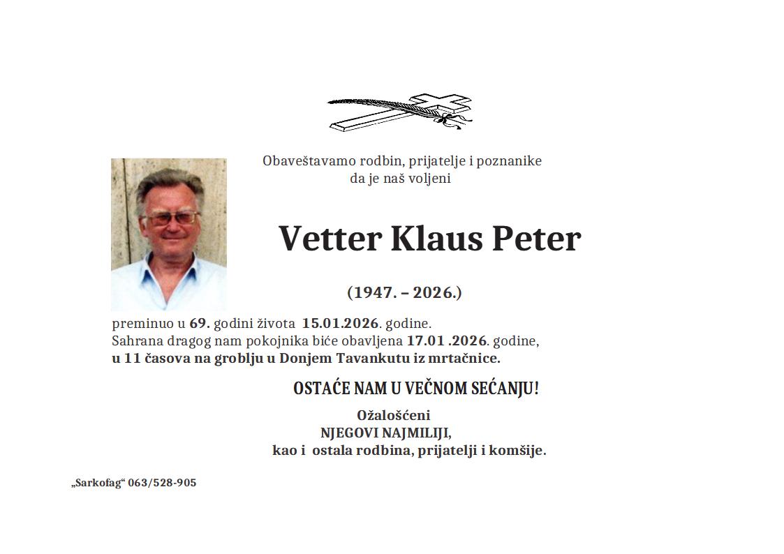 Peter Vetter Klaus