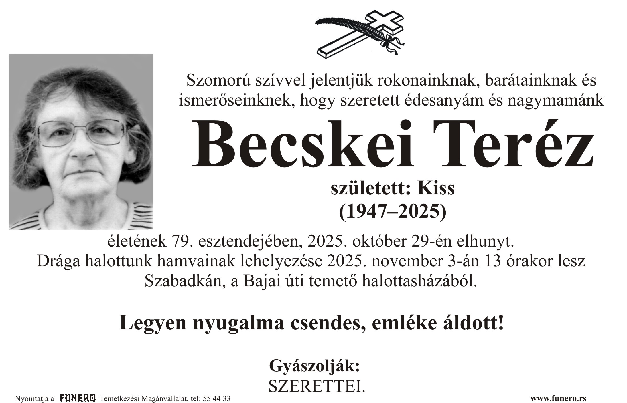 Terezia Bečkei