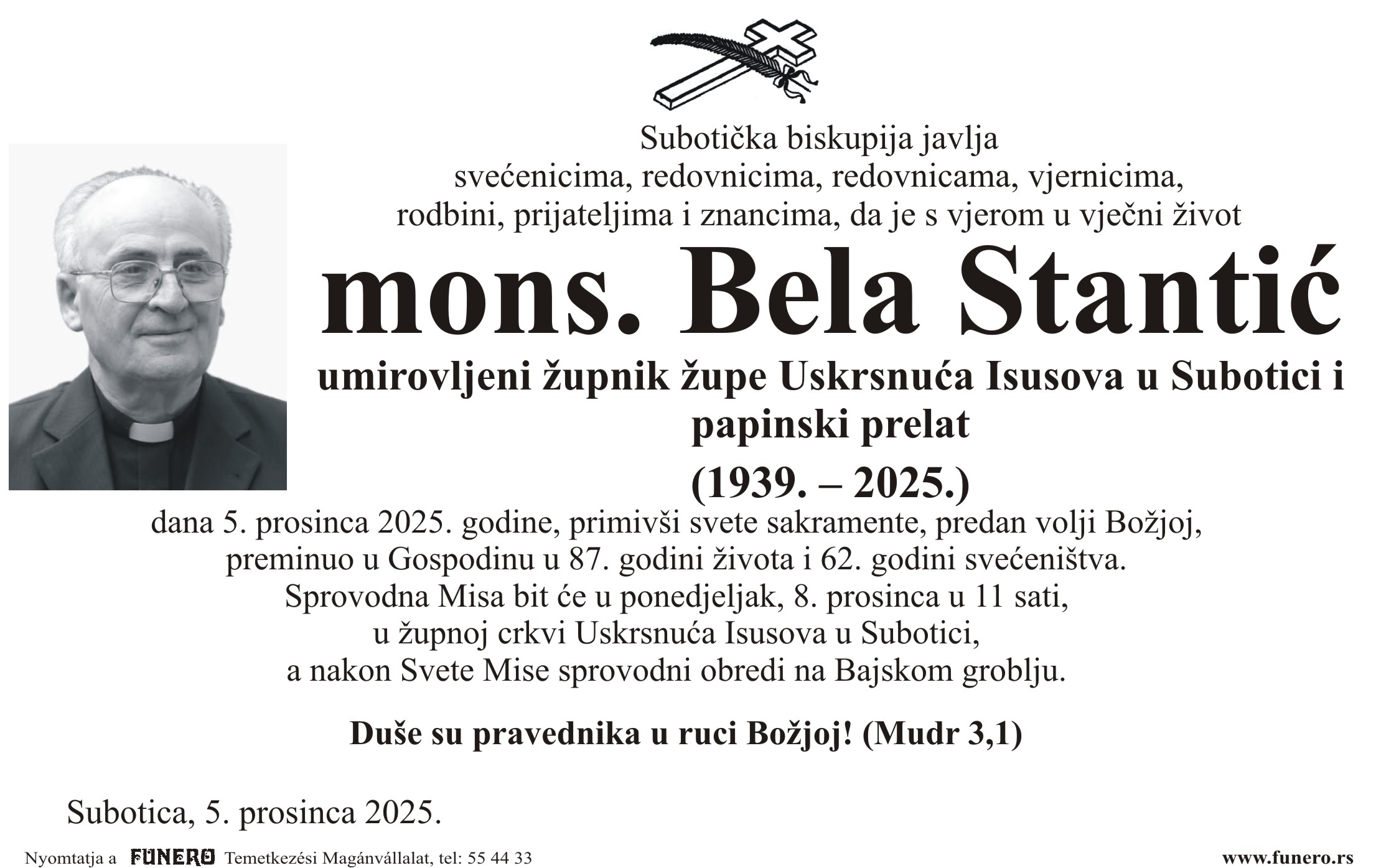 mons. Bela Stantić