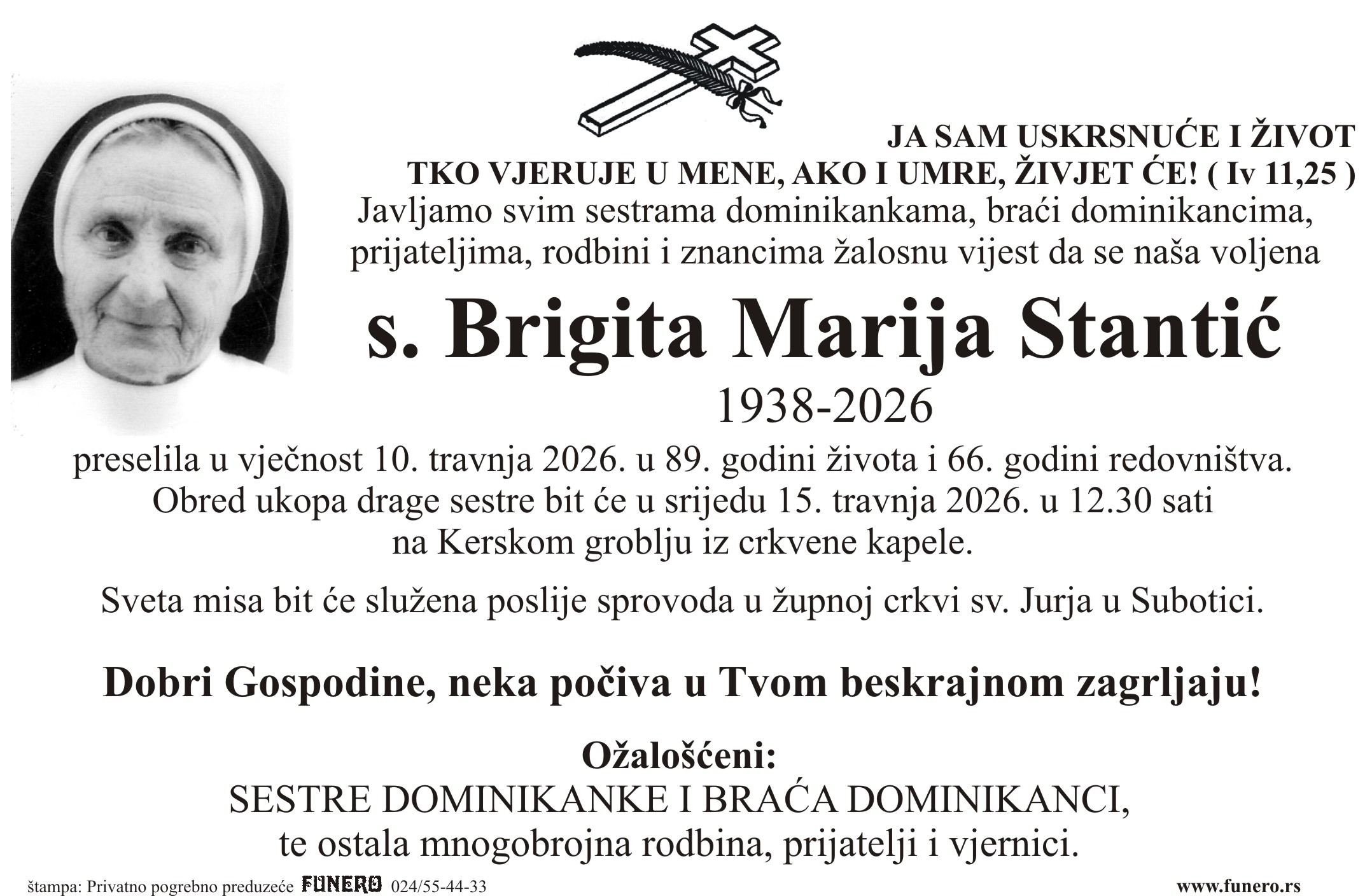 s. Brigita Marija Stantić